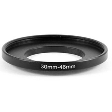 Camera 30mm Lens to 46mm Accessory Step Up Adapter Ring 30mm-46mm Black