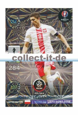 Panini Adrenalyn Road to Euro 2016 Robert Lewandowski - Limited Edition