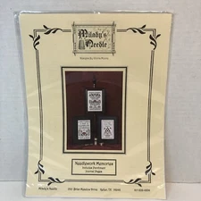 Milady's Needle Cross Stitch Pattern Book Needlework Memories 3 Designs