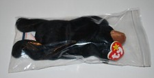 TY BLACKIE THE BEAR CHICAGO BEARS KIDS FAN CLUB BEANIE BABIES STICKERS BAG VHTF
