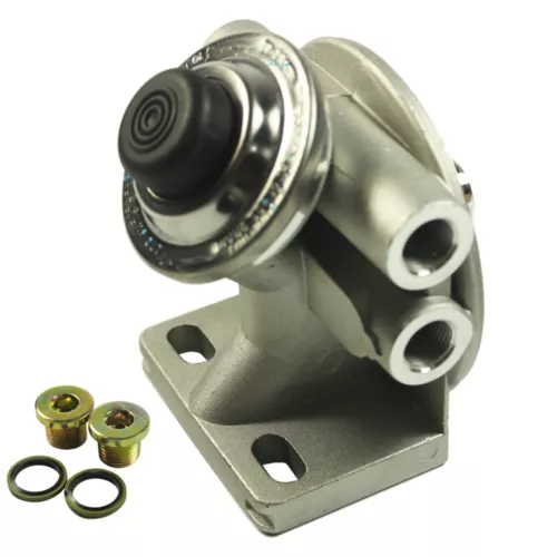 Diesel Fuel Filter Mounting Base Hand Priming Pump 3/8" NPT 1-14" Spin On Mount - Foto 2 di 8
