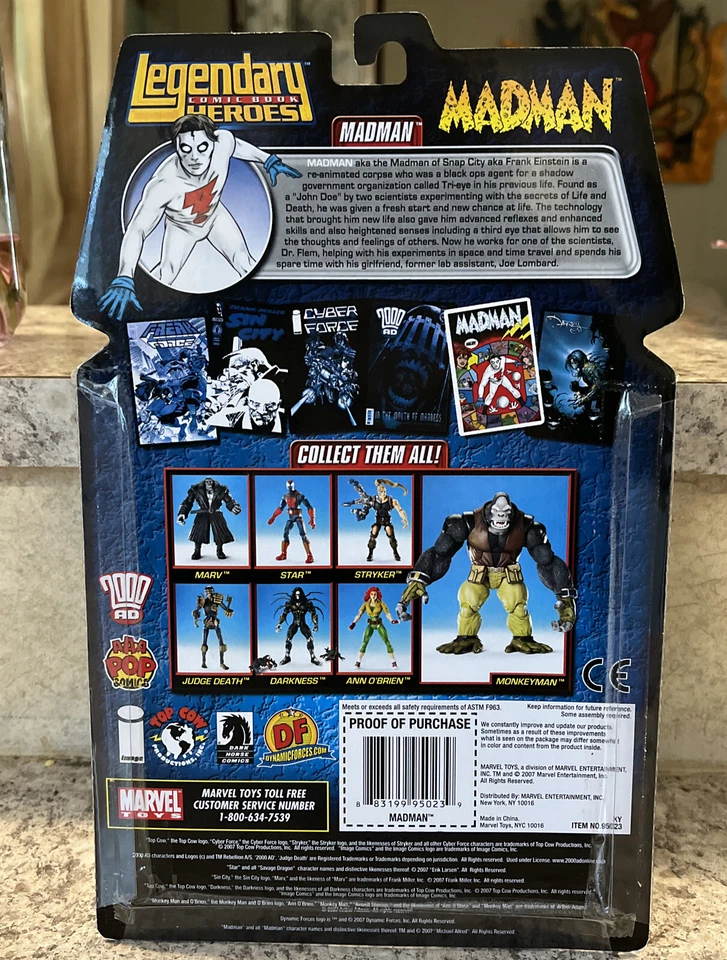 Figura de acción Legendary Comic Book Heroes 6” MADMAN MonkeyMan Leg Foto 2 de 3