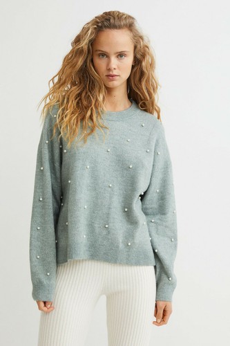 h and m pearl jumper