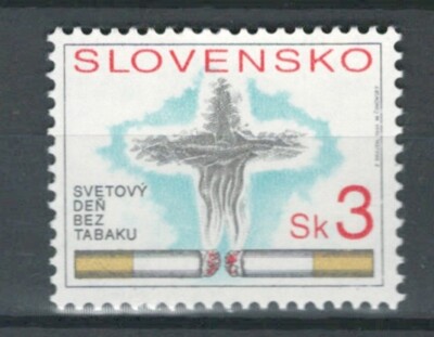 SLOVAKIA Europe FIGHT AGAINST TOBACCO MNH MODERN STAMP LOT (CZESKO 811)