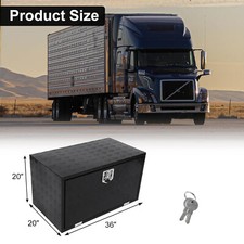 36x20x20 Aluminum Pickup Truck Trunk Bed Tool Box Underbody Storage Lock 36x20x20 Aluminum Pickup Truck Trunk Bed Tool Box Underbody Storage Lock