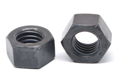7/16''-20 Fine Thread Grade 8 Finished Hex Nut Black Oxide