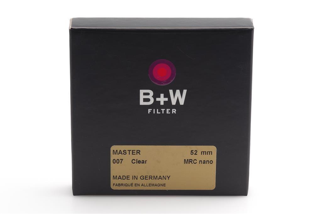 B+W 52mm Clear Filter Master 007 MRC Nano (1721492754)