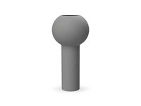 Cooee Design Pillar Vase Grau 32Cm Porzellanvase Blumenvase Hochwertige Vase