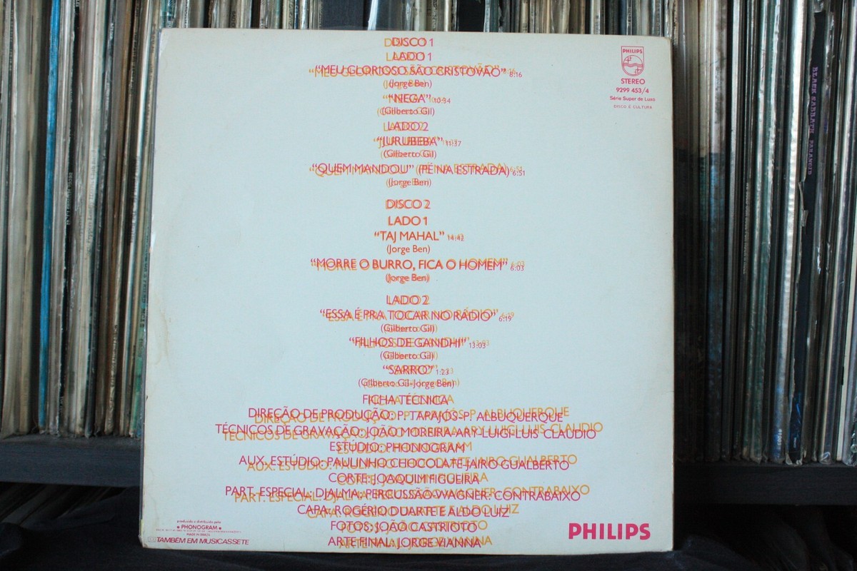 GILBERTO GIL JORGE BEN OGUM XANGO ORIGINAL 1975 FIRST PRESS DOUBLE 