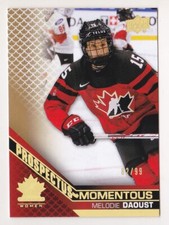 2022 Team Canada Women Melodie Daoust 99 ELECTRIC GOLD Prospectus Momentus 22-23