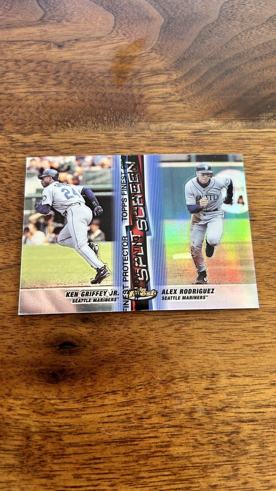 1999 Topps Finest Split Screen Refractor #SS2 Alex Rodriguez Ken ...