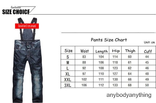 Mens Winter Warm Ski Suits Waterproof Ski Pants Jackets Coat Snowboard Snowsuits - Picture 11 of 29
