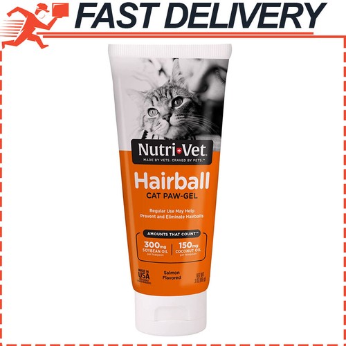 NutriVet Paw Gel for Cats w/ Soybean Oil & Coconut Oil, Salmon Flavored, 3oz 7445005572542 eBay