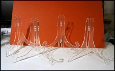 4 Plastic Folding Display Stand Photo Picture Easel Frame Holder 6.5 in #N1058