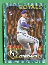 ANTHONY VENEZIANO 2024 TOPPS SERIES 2 AQUA FOIL /399 ROOKIE KANSAS CITY ROYALS