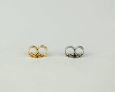 14k Yellow or White Gold Push Back Earring Butterfly Backing by PCs and Pairs  