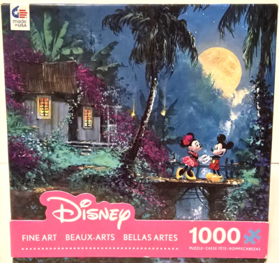 Disney - 1000 Piece Puzzle - Minnie & Mickey - Fine Art ''Moonlight Proposal''