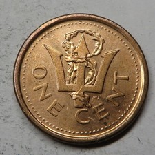Barbados Cent 2009 Copper Plated Steel KM#10b UNC