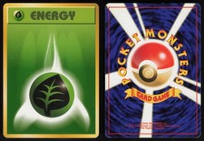 GRASS ENERGY BASE SET POKEMON JAPANESE 1996 MP