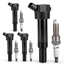 Ignition Coil Packs and Iridium Spark Plugs Compatible with Kia Soul