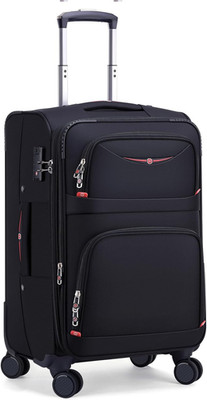 Softside Expandable Luggage with 4 Spinner Wheels, Durable Carry-On Luggage Suit