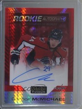 2020 O-Pee-Chee Platinum Rookie Red Prism 2/50 Connor McMichael #R-CM Auto 0zu