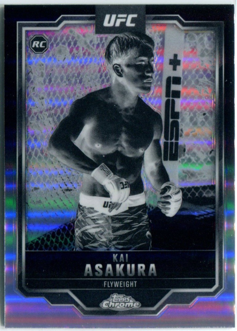 KAI ASAKURA 2025 Topps Chrome UFC NEGATIVE REFRACTOR #161