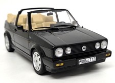 Norev 1/18 Volkswagen Golf Cabriolet Classic Black 1992 Diecast Model Car