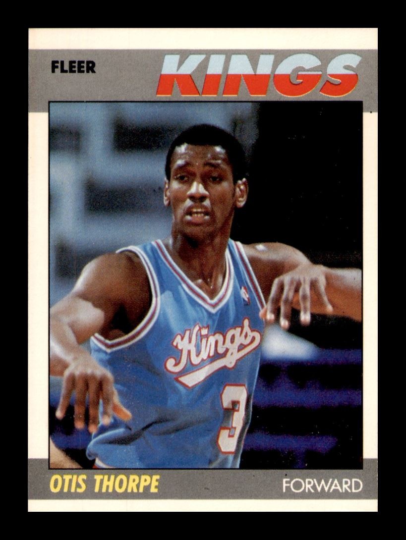 Otis Thorpe #109 1987-88 Fleer NM Near Mint Rookie Sacramento Kings Basketball 