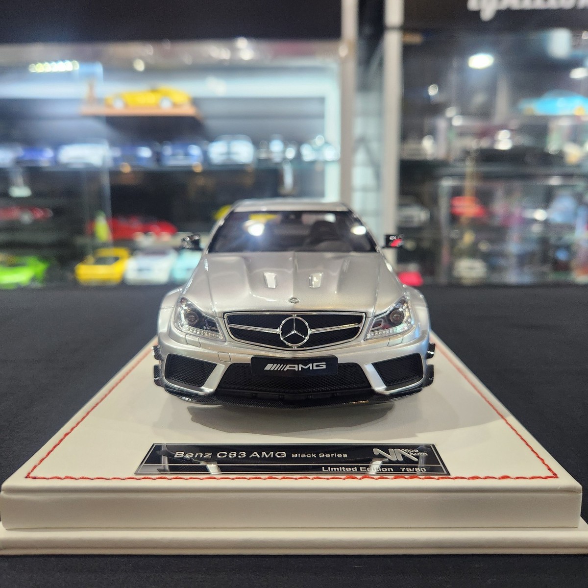 GTS Models C 63 S AMG ミニカー シルバー Nice Auto 1/18 Mercedes-Benz AMG C63 Black Series (Silver) Resin