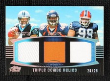 2011 Prime Triple Combo Relics Silver Rainbow 20/25 Cam Newton Von Miller 0w4w