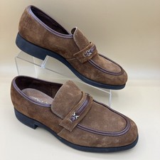 Hush Puppies Women’s Loafers Brown Suede 7W Made In USA