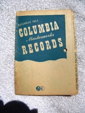 Christmas 1942 COLUMBIA MASTERWORKS Supplement Bruno Walter RECORD CATALOG 