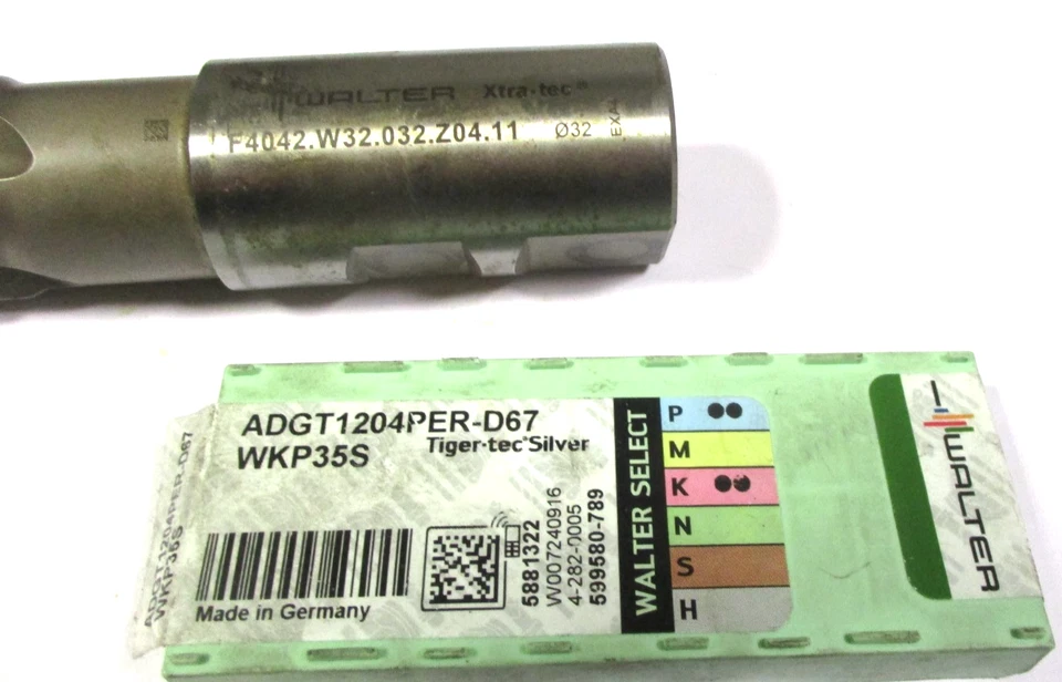 Walter Wsp Fresa de Acabado Ø32 F4042.W32.032.Z04.11 + 6 Adgt 1204 Nuevo H60091 - Imagen 3 de 3