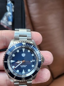 MINT Watchdives Automatic Diver — Matte Blue Dial (Vintage Mil Sub Homage)