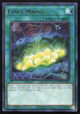 Yu-Gi-Oh  Maximum Gold: El Dorado #MGED-EN148 Cynet Mining Rare,1st Edition