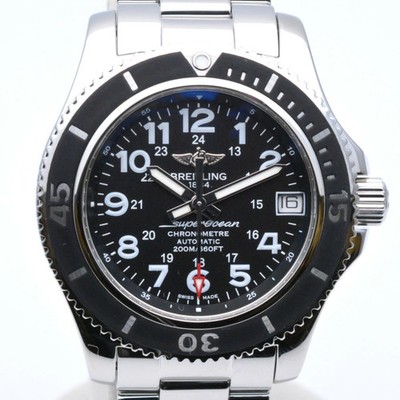 Breitling A17312C9 Superocean II 36 36mm Black Automatic Box Papers Women's