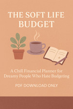 Self Help Budget Planner  Easy Money Tracker  PDF ONLY SEE DESCRIPTION