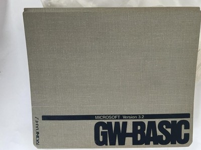 Vintage Microsoft GW-BASIC Version 3.2 Reference Manual SEALED Hyundai