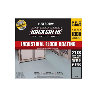 Rust-Oleum 322759 RockSolid Professional Industrial Floor Coating Kit, High G...