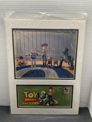 Disney Toy Story Stamp Art & Envelope USPS Woody Buzz Rex Slinky Dog KG JD