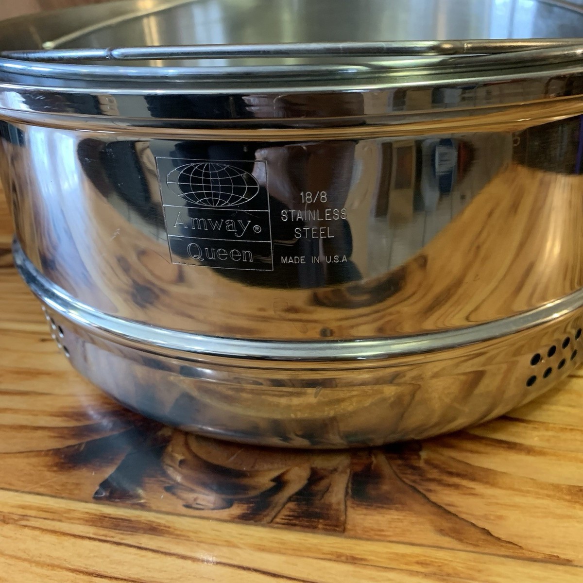 Amway Queen 6 Qt Stock Pot Steamer Insert 10.5