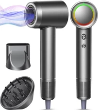 Fast Drying Hair Dryer - 500M Negative Ions, Low Noise, Lightweight