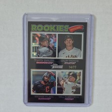 Topps Heritage Quad Rookies Serial #379 /77 Thomas Valera English Robertson lot2
