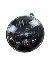 Ly Dot7-001 Black 12 V Harley Round Led Fog Light Compatible Jeep Wrangler Oem
