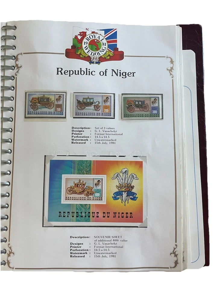 Royal Wedding HRH The Prince of Wales & Lady Diana Stamp Album - Image 3 of 4