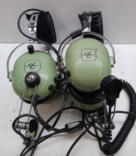 David Clark H10-40 And H10-66 PILOT Aviation Headset/Phones Lot Of 2 Untested