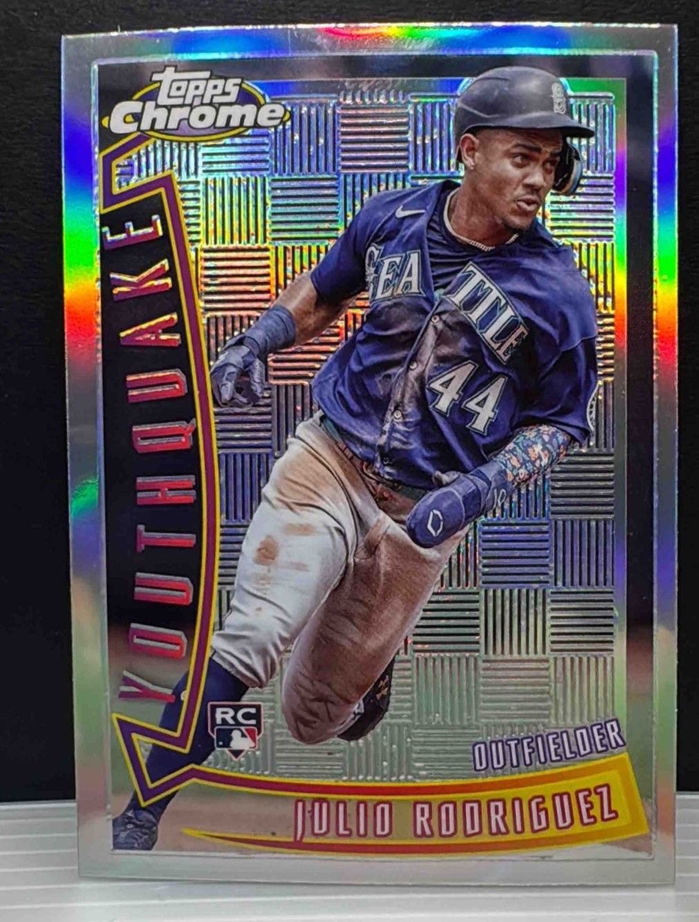 2022 Topps Chrome Sonic Julio Rodriguez #YQ-2 1996 Youthquake RC Mariners