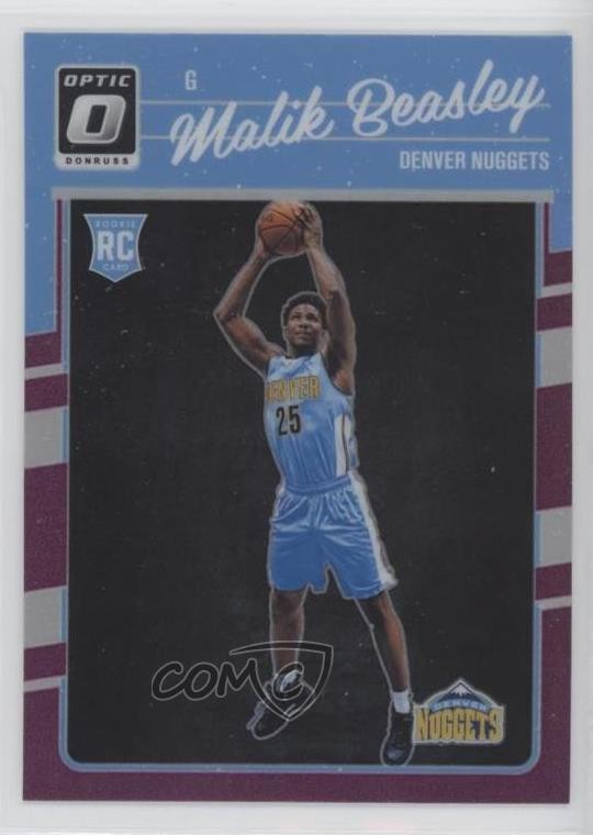 2016-17 Panini Donruss Optic Purple Prizm Malik Beasley #166 uy6