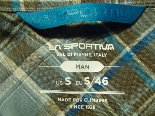 LA SPORTIVA pinnacle shirt no iron button down odor resistant lightweight mens S - Picture 4 of 17